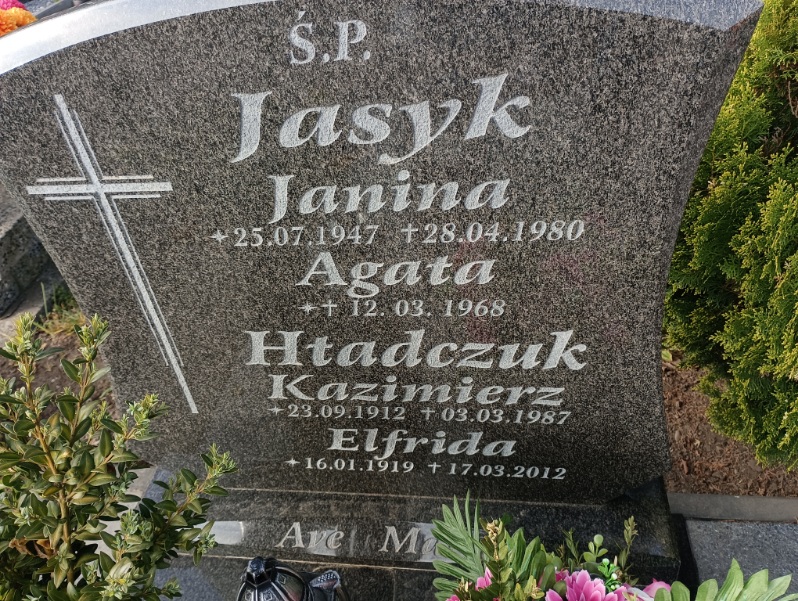 Grób Agata Jasyk