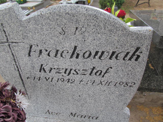 Krzysztof Frąckowiak 1942 Drawsko Pomorskie - Grobonet - Wyszukiwarka osób pochowanych
