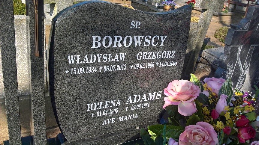 Helena Adams  1905 Drawsko Pomorskie - Grobonet - Wyszukiwarka osób pochowanych