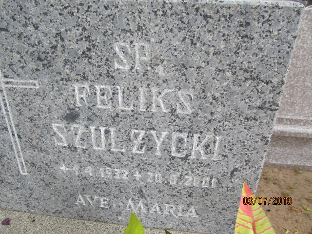 Feliks Szulżycki 1932 Drawsko Pomorskie - Grobonet - Wyszukiwarka osób pochowanych