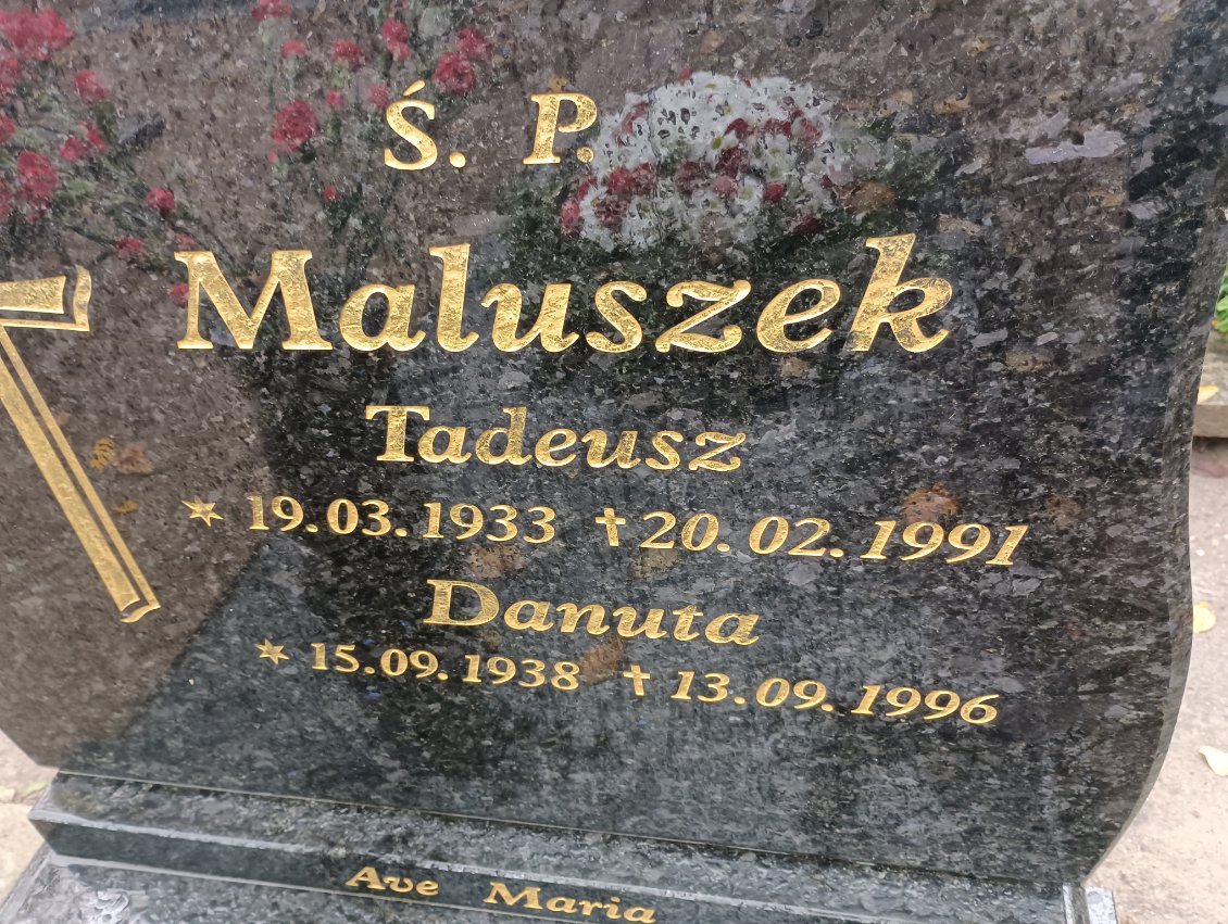 Grób Danuta Maluszek