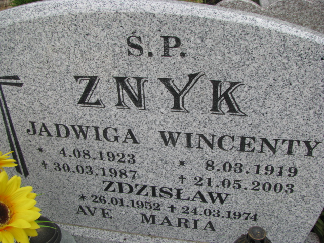 Wincenty Znyk 1919 Drawsko Pomorskie - Grobonet - Wyszukiwarka osób pochowanych