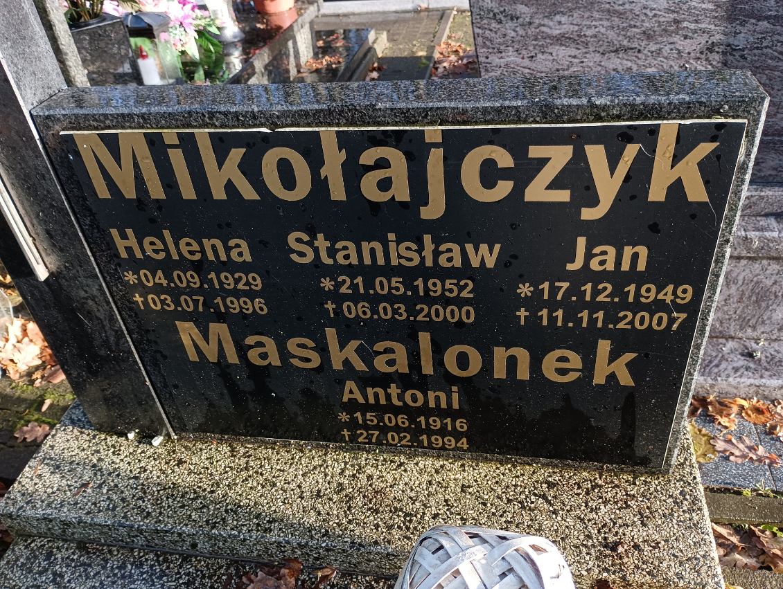 Stanisław Mikołajczyk 1952 Drawsko Pomorskie - Grobonet - Wyszukiwarka osób pochowanych