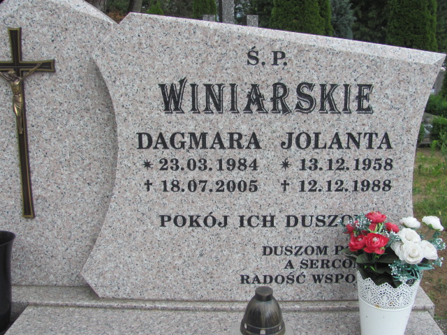Dagmara Winiarska 1984 Drawsko Pomorskie - Grobonet - Wyszukiwarka osób pochowanych