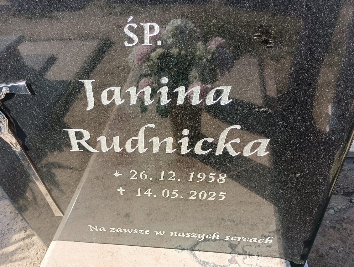 Janina Rudnicka 1958 Drawsko Pomorskie - Grobonet - Wyszukiwarka osób pochowanych