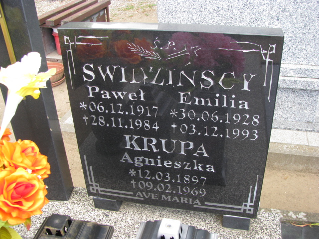 Grób Agnieszka Krupa