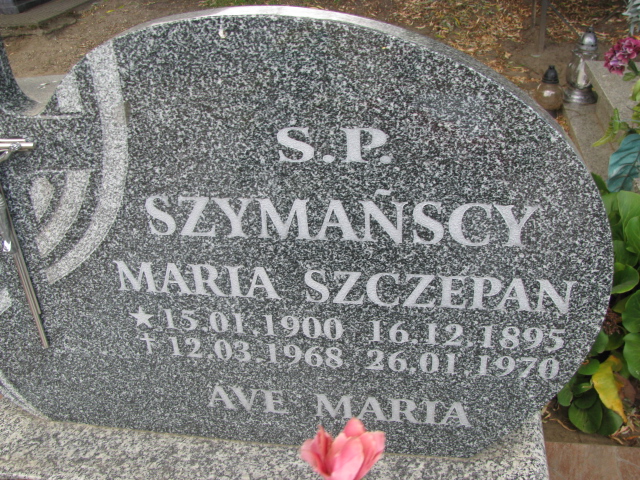Grób Maria Szymańska