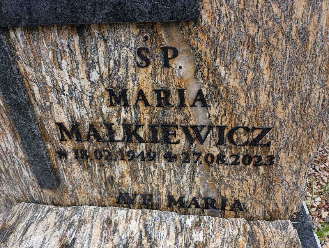 Maria Małkiewicz 1949 Drawsko Pomorskie - Grobonet - Wyszukiwarka osób pochowanych