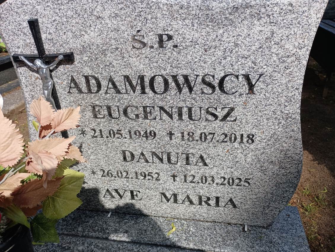 Grób Danuta Adamowska