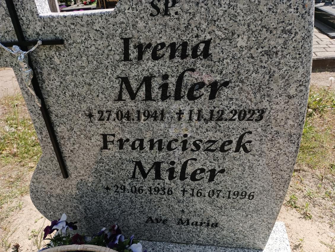 Grób Irena Miler