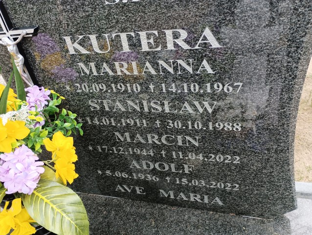 Marcin Kutera 1944 Drawsko Pomorskie - Grobonet - Wyszukiwarka osób pochowanych