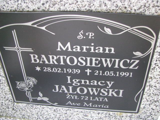 Marian Bartosiewicz 1939 Drawsko Pomorskie - Grobonet - Wyszukiwarka osób pochowanych