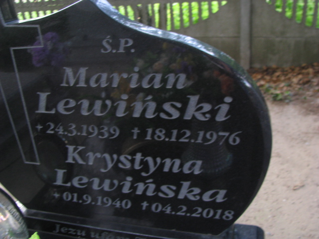 Marian Lewiński 1939 Drawsko Pomorskie - Grobonet - Wyszukiwarka osób pochowanych