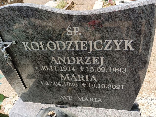 Grób Maria Kołodziejczyk