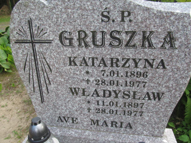 Katarzyna Gruszka  1896 Drawsko Pomorskie - Grobonet - Wyszukiwarka osób pochowanych