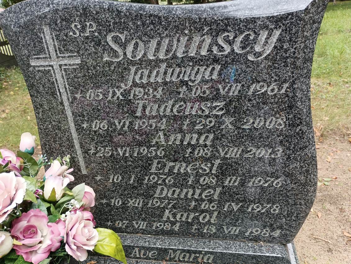 Anna Sowińska 1956 Drawsko Pomorskie - Grobonet - Wyszukiwarka osób pochowanych