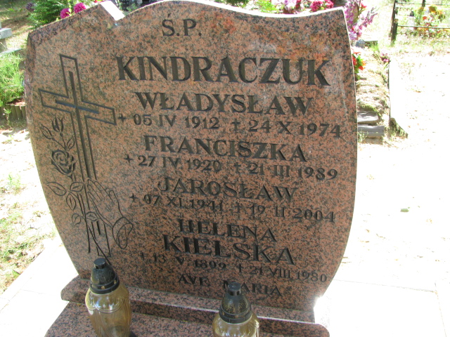 Grób Franciszka Kindraczuk